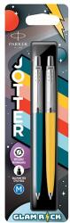 Parker Golyóstoll PARKER Royal Jotter Glam rock 70 kék/sárga ezüst klipsz 2 darabos (7010593008) - vectraline