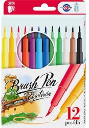 ICO Brush Pen D12 12 különféle színű ecsetirón (9580080053)