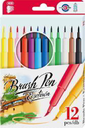ICO Brush Pen D12 Ecsetirón Készlet - 12 db, Vegyes