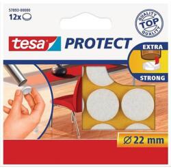 TESA Filckorong, karcolásgátló, 22mm, TESA "Protect", fehér, 12db/cs (57893-00000-01) - tonerpiac