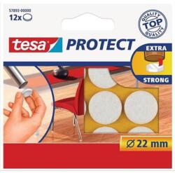 TESA Filckorong, karcolásgátló, 22mm, TESA "Protect", fehér, 12db/cs (57893-00000-01) - nyomtassingyen