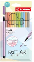 STABILO Rostirón Stabilo Pen 68 Pastellove 12 db-os klt (6812-7-7)