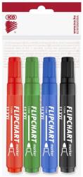ICO Artip11 XXL Vízbázisú Kerek Flipchart Marker - 3 mm, 4 Színben
