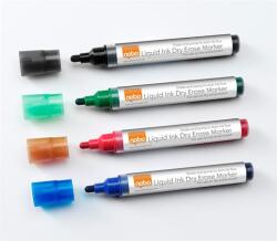 Nobo Liquid Marker 3mm Táblamarker - Vegyes Színek 4db (VN2408)