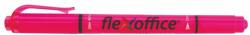 FlexOffice HL01 1.0/4.0mm Kétvégű Szövegkiemelő - RózsaSzín 12 db/cs