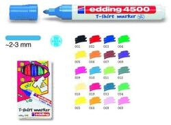 edding 4500 T-shirt marker fekete, vízbázisú, színtartó 2-3mm /01