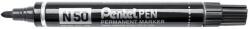 Pentel N50-Ae Extreme Fém Testű, Kerek Hegyű Alkoholos Marker - 4.3 mm, Fekete