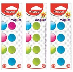 Maped mágneskorong 22 mm vegyes szín 4 db / csomag