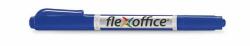 FlexOffice Alkoholos marker, 0, 4/1, 0 mm, kúpos, kétvégű, FLEXOFFICE "PM01", kék (fopm01k) - irodaszer