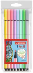 STABILO Rostirón, filctoll 1mm, M STABILO Pen 68, 8 klf. szín (68/8-01) - web24