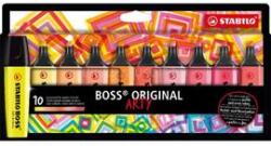 STABILO BOSS ORIGINAL ARTY meleg színek 10 db/csomag szövegkielemő készlet (STABILO_70/10-1-20) (STABILO_70/10-1-20)