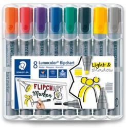 STAEDTLER Lumocolor 356 Flipchart marker készlet 2-5 mm vágott 8 különböző szín