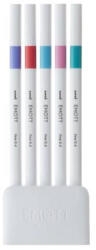 uni Tűfilc Uni Emott 5 Darabos 0, 4 mm Világoslila, Korall Piros, Világoskék, Világosrózsaszín, Smaragdzöld