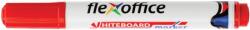 FlexOffice Táblamarker, 2, 5 mm, kúpos, FLEXOFFICE "WB03", piros (FOWB03P) - irodaoutlet