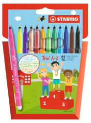 STABILO Filctoll STABILO Trio A-Z 12 darabos (378/1-12-01) - papir-bolt