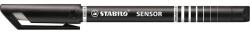 STABILO Sensor Tűfilc - 0, 3 mm, Fekete (189/46)
