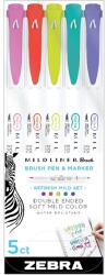 Zebra Mildliner Brush Refresh 5db-os kettős végű ecset marker (79405) - bestbyte