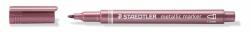 STAEDTLER 8323 Dekormarker - 1-2 mm, Kúpos, Metálpiros (8323-232)
