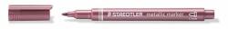 STAEDTLER Dekormarker, 1-2 mm, kúpos, STAEDTLER "8323", metálpiros (ts8323232) - irodaszer