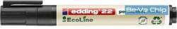 edding 22 Ecoline fekete permanent marker (7580176000) - bevachip