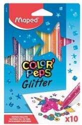 Maped Color'Peps Glitter Filctoll Készlet - 2, 8 mm, Csillámos, 10 Különböző Szín (847110)