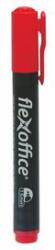 FlexOffice Alkoholos marker, 1, 5 mm, kúpos, FLEXOFFICE "PM03", piros (fopm03p) - irodaszer
