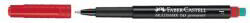 Faber-Castell Multimarkt Alkoholos Filctoll - 0.6 mm, Piros
