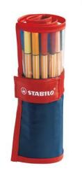STABILO Point 88 Felcsavarható Tűfilc, Rostirón Készlet - 0.4 mm, 25 Színben (8825-021)