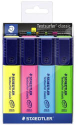 STAEDTLER Szövegkiemelő készlet, 1-5 mm, STAEDTLER "Textsurfer Classic 364", 4 különböző szín