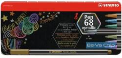 STABILO Pen 68 metallic fémdobozos 8db-os vegyes színű filctoll készlet (6808/8-32)
