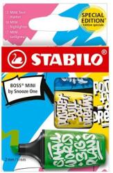 STABILO BOSS MINI by Snooze One 3 db-os (zöld/sárga/kék) szövegkiemelő készlet (07/03-61)