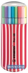 STABILO Pen 68 Zebrui 20db-os piros filctoll készlet (6820-02-1-5) - bevachip