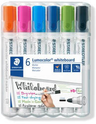 STAEDTLER Táblamarker készlet, 2 mm, kúpos, STAEDTLER "Lumocolor® 351", 6 különböző szín (TS351WP61) (TS351WP61)