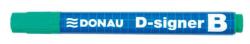 DONAU Táblamarker, 2-4 mm, kúpos, DONAU "D-signer B", zöld (D7372Z) - jatekotthon