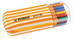 STABILO Tűfilc készlet, 0, 4 mm, STABILO "Point 88 Zebrui", 20 különböző szín (tst882002) - irodaszer