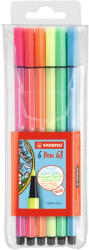 STABILO Rostirón, filctoll készlet, 1mm, M Stabilo PEN metallic 6806/8-32 6 db-os klt (SW6806811) - bestoffice