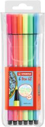 STABILO Rostirón, filctoll készlet, 1mm, M Stabilo PEN metallic 6806/8-32 6 db-os klt (SW6806811) - web24
