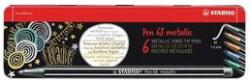 STABILO Filctoll STABILO Pen 68 metallic 6-os fémdobozban (6806/8-32)