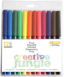 SaKOTA Creative Jungle Filctoll Készlet - 12 db, Vegyes