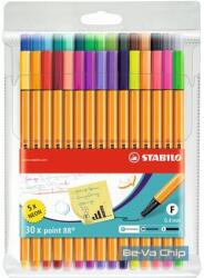 STABILO Point 88 30db-os vegyes színű tűfilc készlet (8830-1) - bevachip