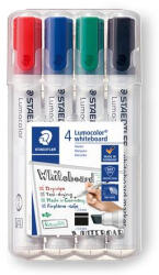 STAEDTLER Táblamarker készlet, 2-5 mm, vágott, STAEDTLER "Lumocolor® 351 B", 4 különböző szín (TS351BWP4) (TS351BWP4)