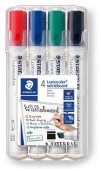 STAEDTLER Lumocolor® 351 B Táblamarker Készlet - 2-5 mm, Vágott, 4 Különböző Szín (351 B WP4)