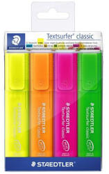 STAEDTLER Szövegkiemelő készlet, 1-5 mm, STAEDTLER "Classic 364", 4 különböző szín