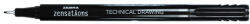 Zebra Tűfilc ZEBRA Technical Drawing Pen 0, 8 mm fekete (30098) - papir-bolt