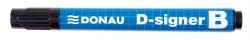 DONAU D-Signer Táblamarker - 2-4 mm, Fekete