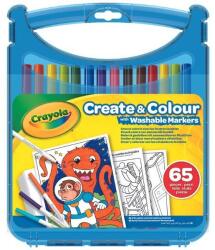 Crayola Crayola: SuperTips kimosható filctoll és papír készlet - 65 db-os (04-0377) - ejatekok