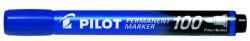 Pilot Alkoholos marker, 1 mm, kúpos, PILOT "Permanent Marker 100", kék (ppm100k) - irodaszer