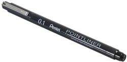 Pentel S20P-1A Pointliner Tűfilc - 0.1 mm, Fekete