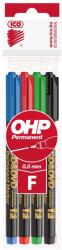ICO F CD/DVD Alkoholos Marker Készlet - 0.5 mm, 4 Színben (9580068004)