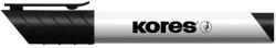 Kores Tábla- és flipchart marker, 1-3 mm, kúpos, KORES "K-Marker", fekete (IK20830) - fapadospatron